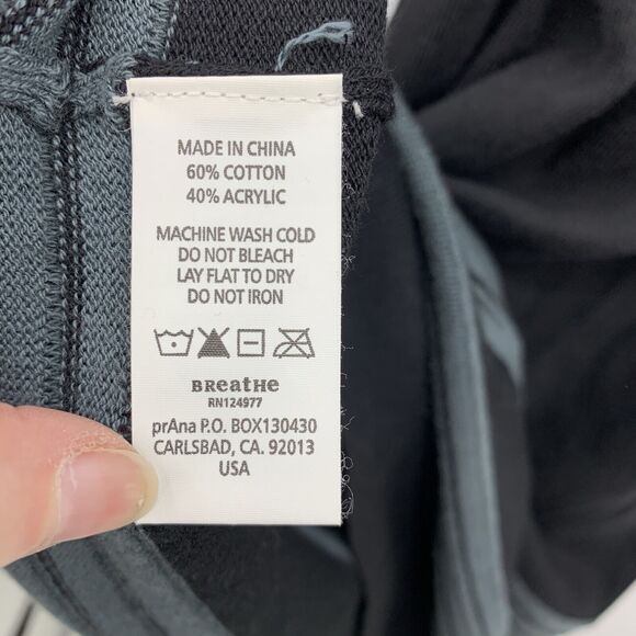 Prana Size XS Sydney Sweater Dress Long Sleeve Striped Tie Waist Lightweight - Picture 8 of 15